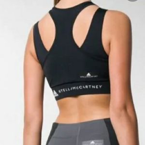 Stella McCartney Black Triathlon Crop Top Size LG